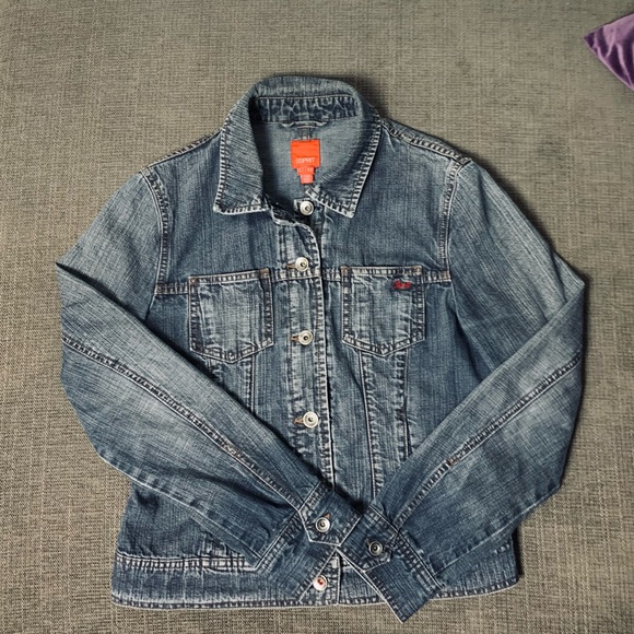 Esprit Denim Jean Jacket Medium - Picture 3 of 8